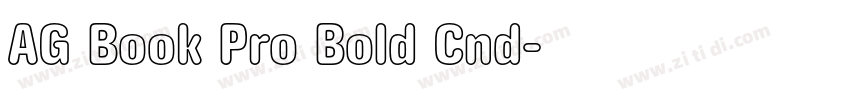 AG Book Pro Bold Cnd字体转换